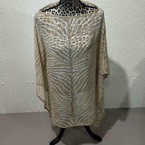 Beautiful Michael by Michael Kors animal print bathing suit cover or flowy top